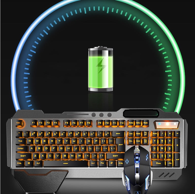 Rechargeable wireless keyboard and mouse combo for productivity