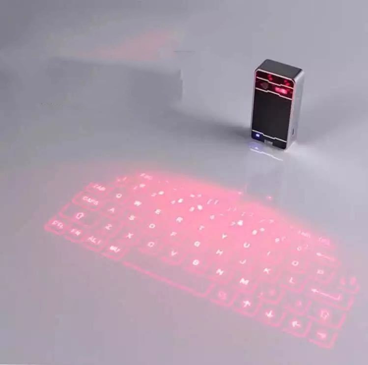 Smart laser projection keyboard with Bluetooth mouse integration