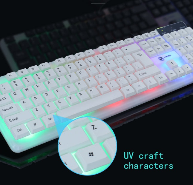 High-performance wired keyboard and mouse for office and home use