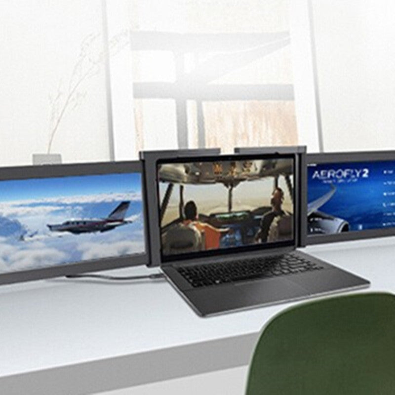 Full HD portable monitor with 178-degree viewing angle for realistic gaming experience