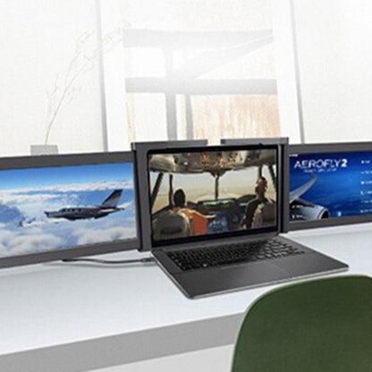 Full HD portable monitor with 178-degree viewing angle for realistic gaming experience