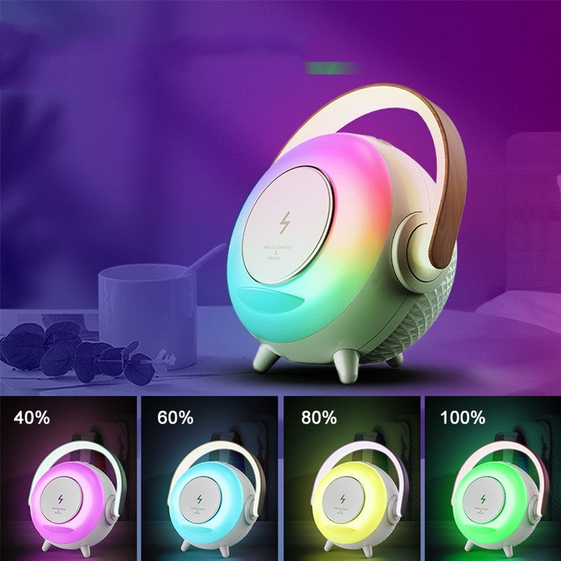 Durable outdoor Bluetooth speaker with wireless charging for convenience and portability