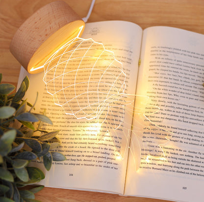 Decorative pineapple table lamp with warm light for living room or bedroom