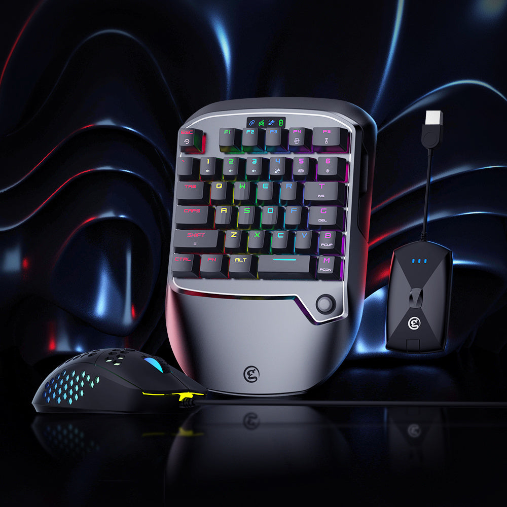 Gaming keyboard and mouse with backlight and high DPI sensitivity