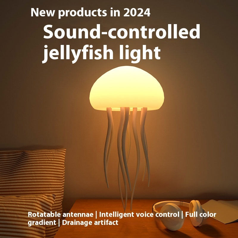 Realistic jellyfish lamp with LED lighting for calming mood and ambient decoration