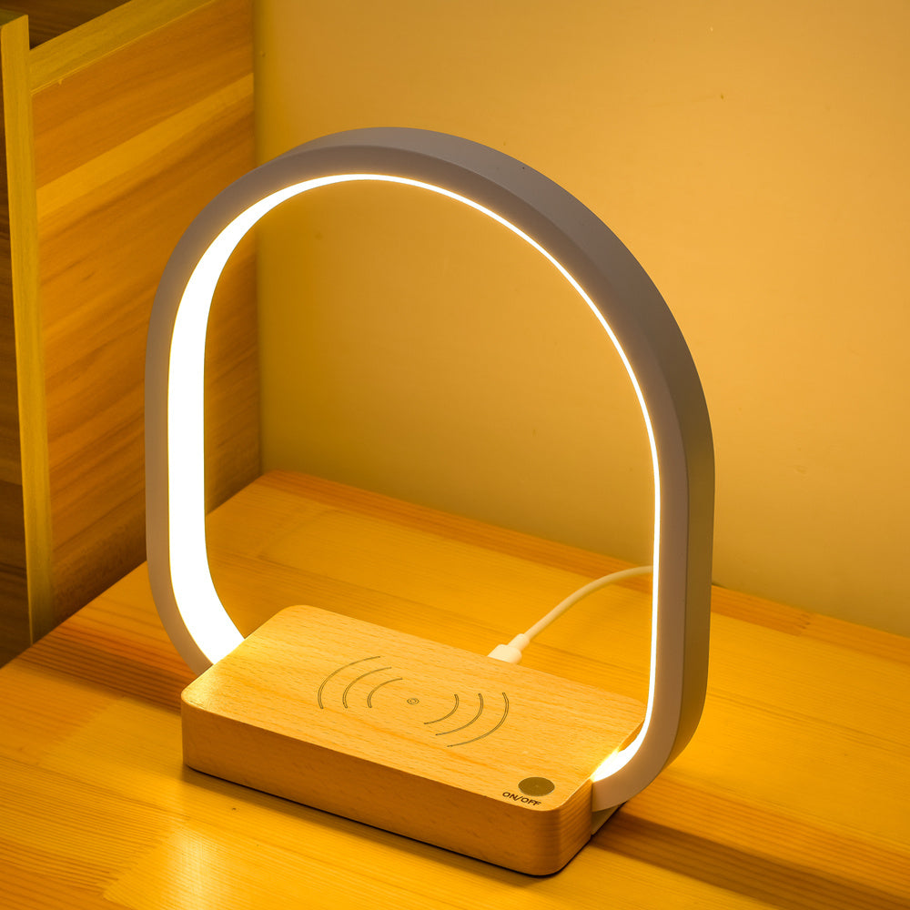 Versatile LED table lamp with flexible arm, digital display, and night light mode
