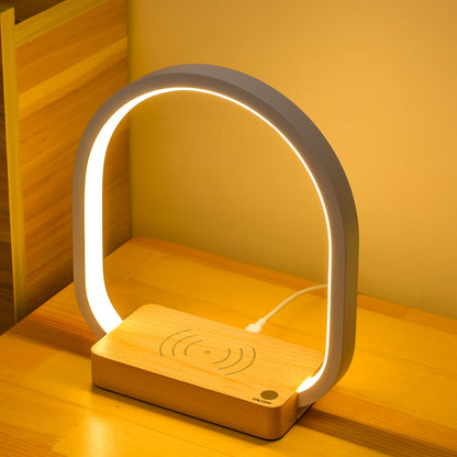 Versatile LED table lamp with flexible arm, digital display, and night light mode