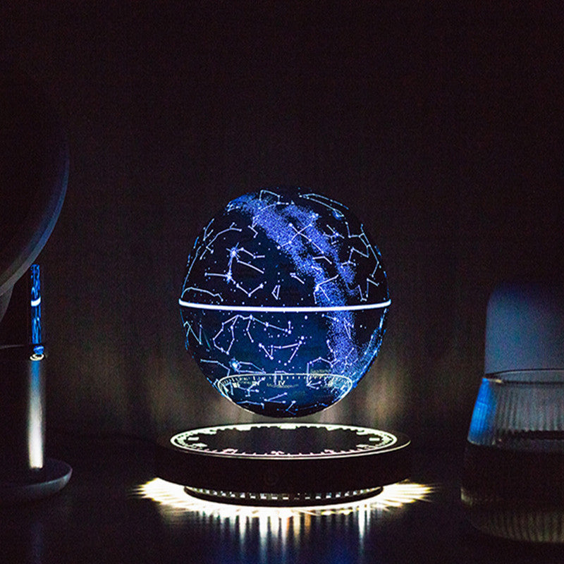 Magnetic levitating moon night lamp for stylish and relaxing bedroom ambiance